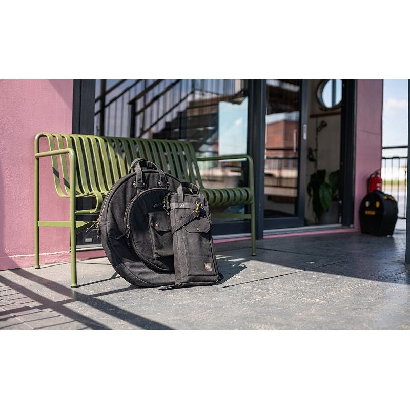 Meinl - MWSBK Waxed Canvas Stickbag Classic Black - Musik Utan Gränser 