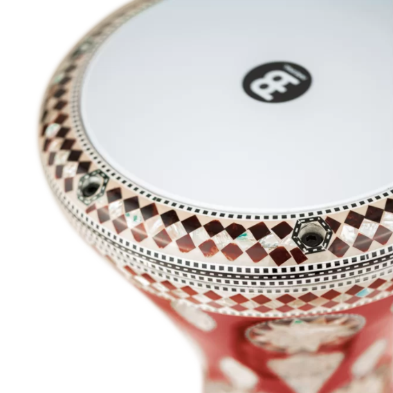 Meinl - AEED2 8 3/4" Artisan Doumbek White Burl Mosaic Imperial - Musik Utan Gränser 