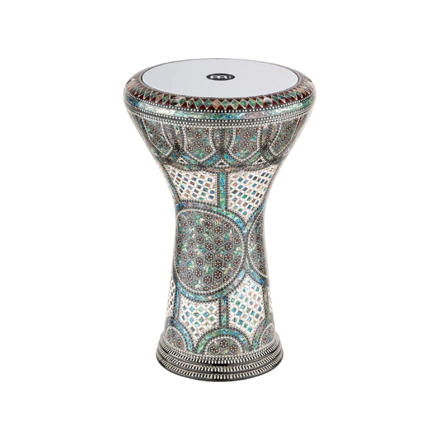 Meinl - AEED3 8 3/4" Artisan Doumbek White Burl Mosaic Palacel - Musik Utan Gränser 