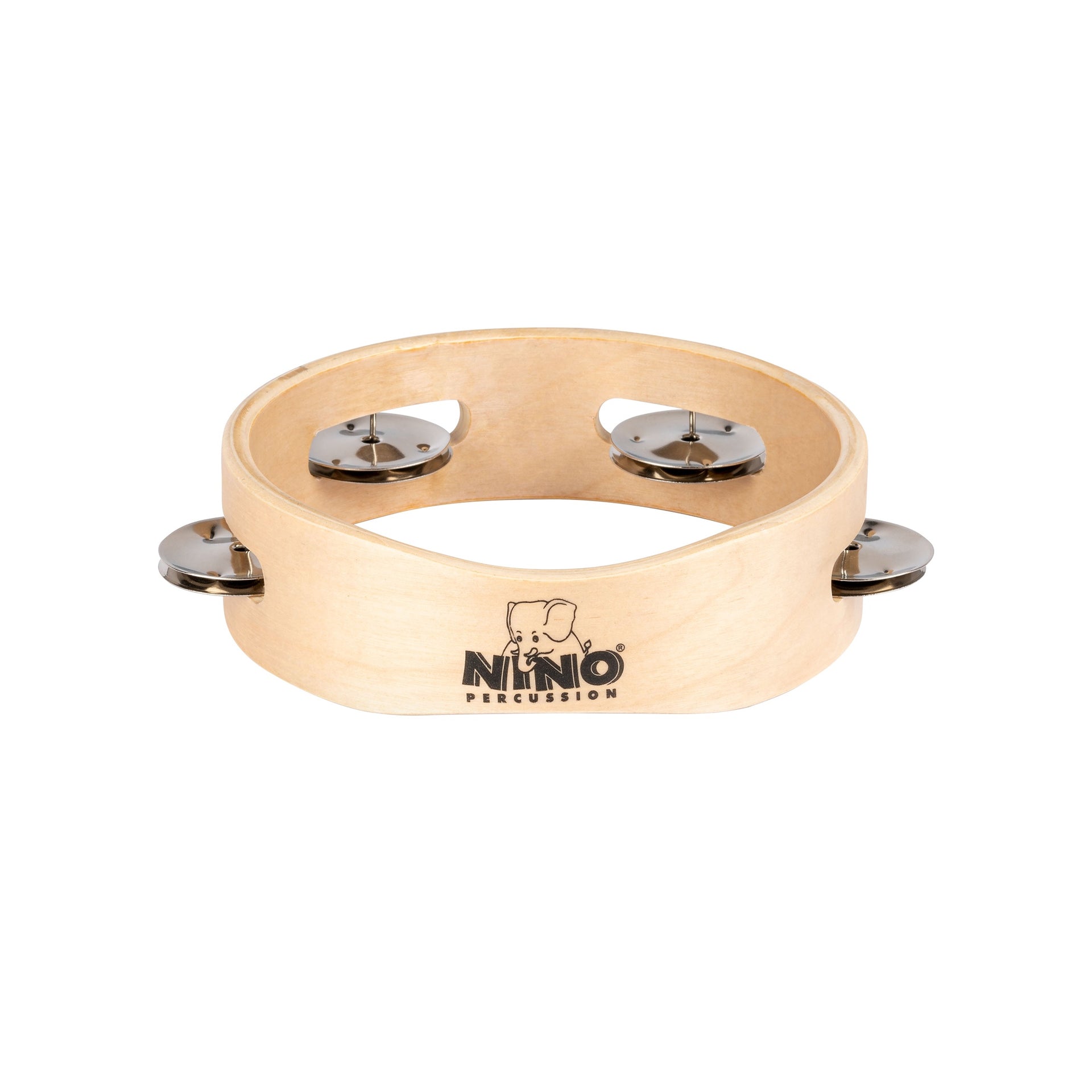 NINO941 Tamburin Wood 6" 1 row