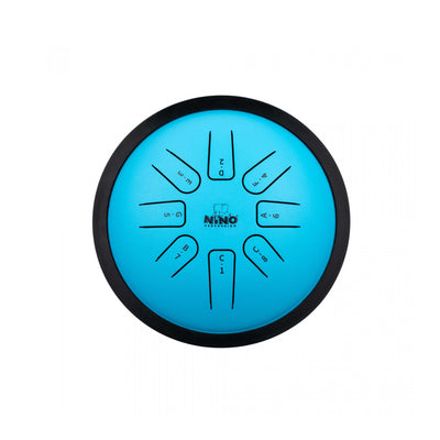 NINO - NINO981 Steel Tongue Drum Small 7'' Blue - Musik Utan Gränser 