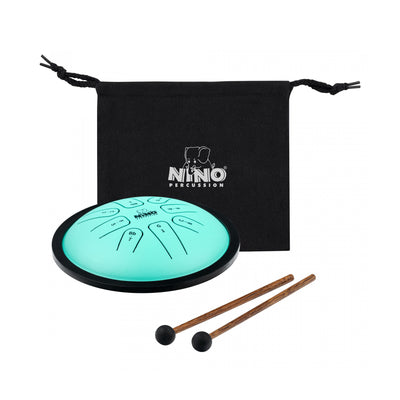 NINO - NINO982 Steel Tongue Drum Small 7'' Mint Green - Musik Utan Gränser 