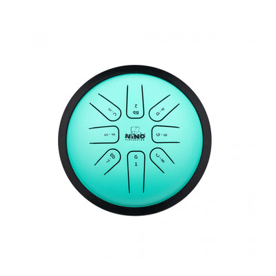 NINO - NINO982 Steel Tongue Drum Small 7'' Mint Green - Musik Utan Gränser 