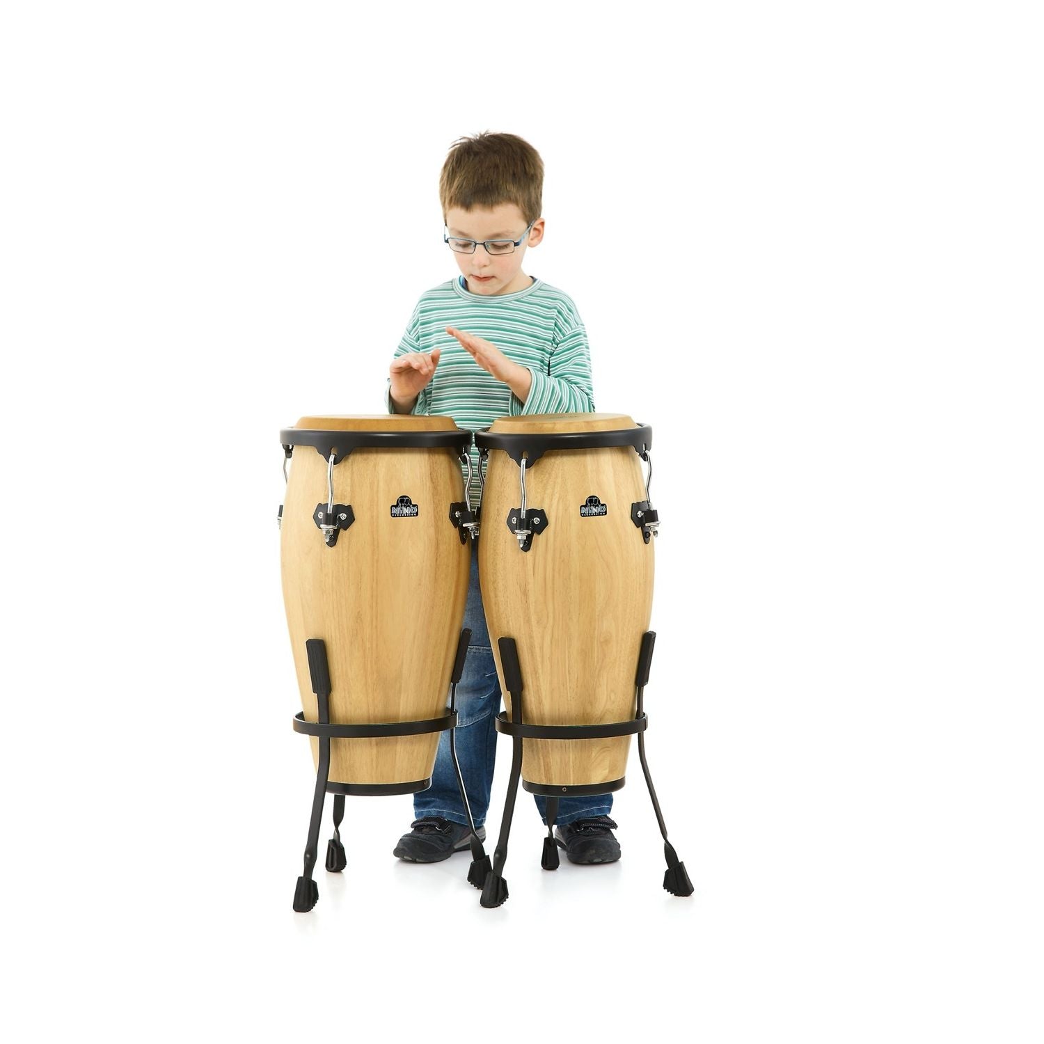 NINO89NT Wood Congas 8"+9" Natural
