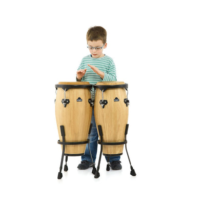 NINO89NT Wood Congas 8"+9" Natural