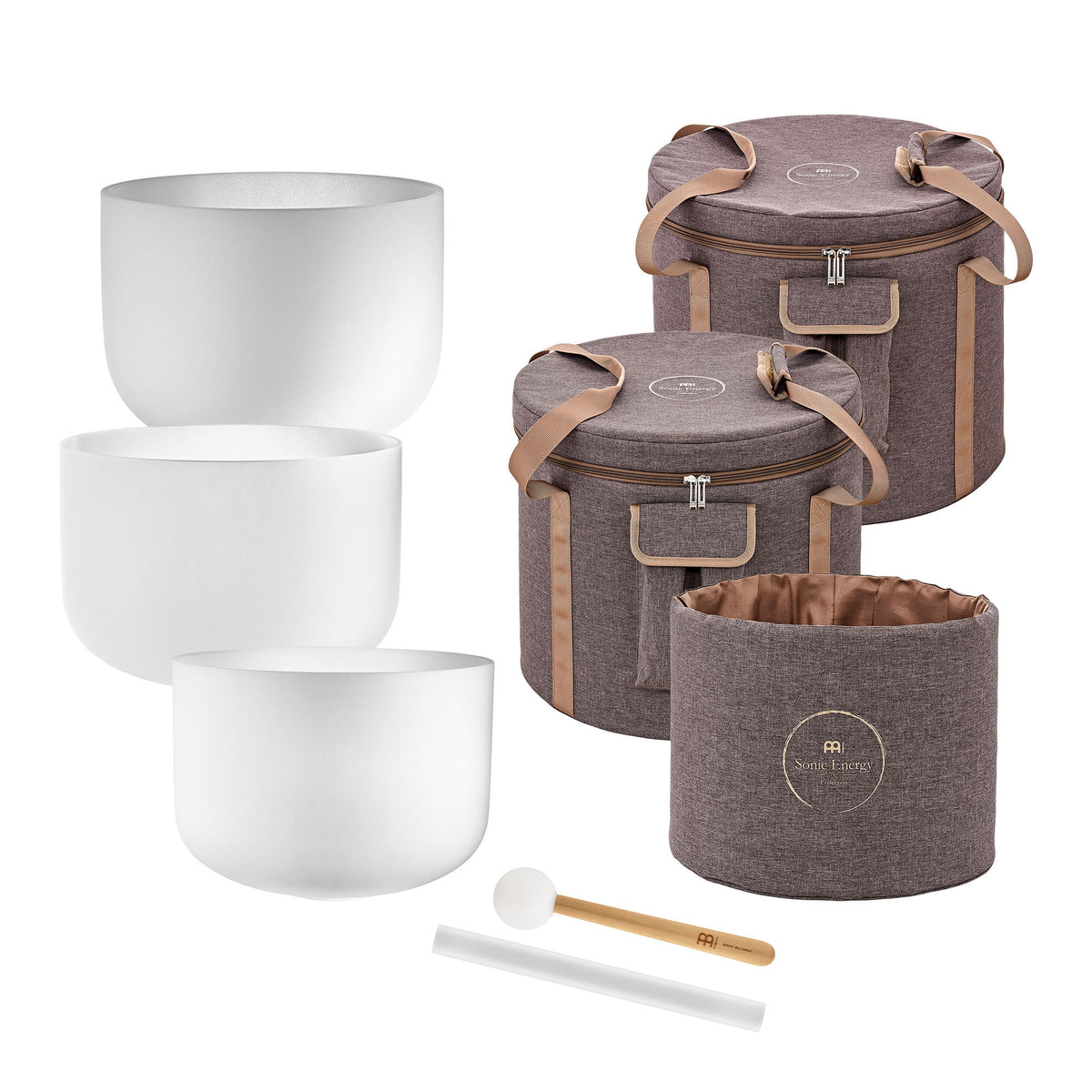 Meinl Sonic Energy CSBMSETCEG Crystal Singing Bowl Set 3 pcs – bild 2