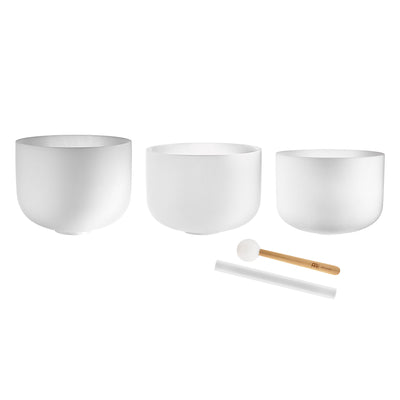 Meinl Sonic Energy CSBMSETCEG Crystal Singing Bowl Set 3 pcs