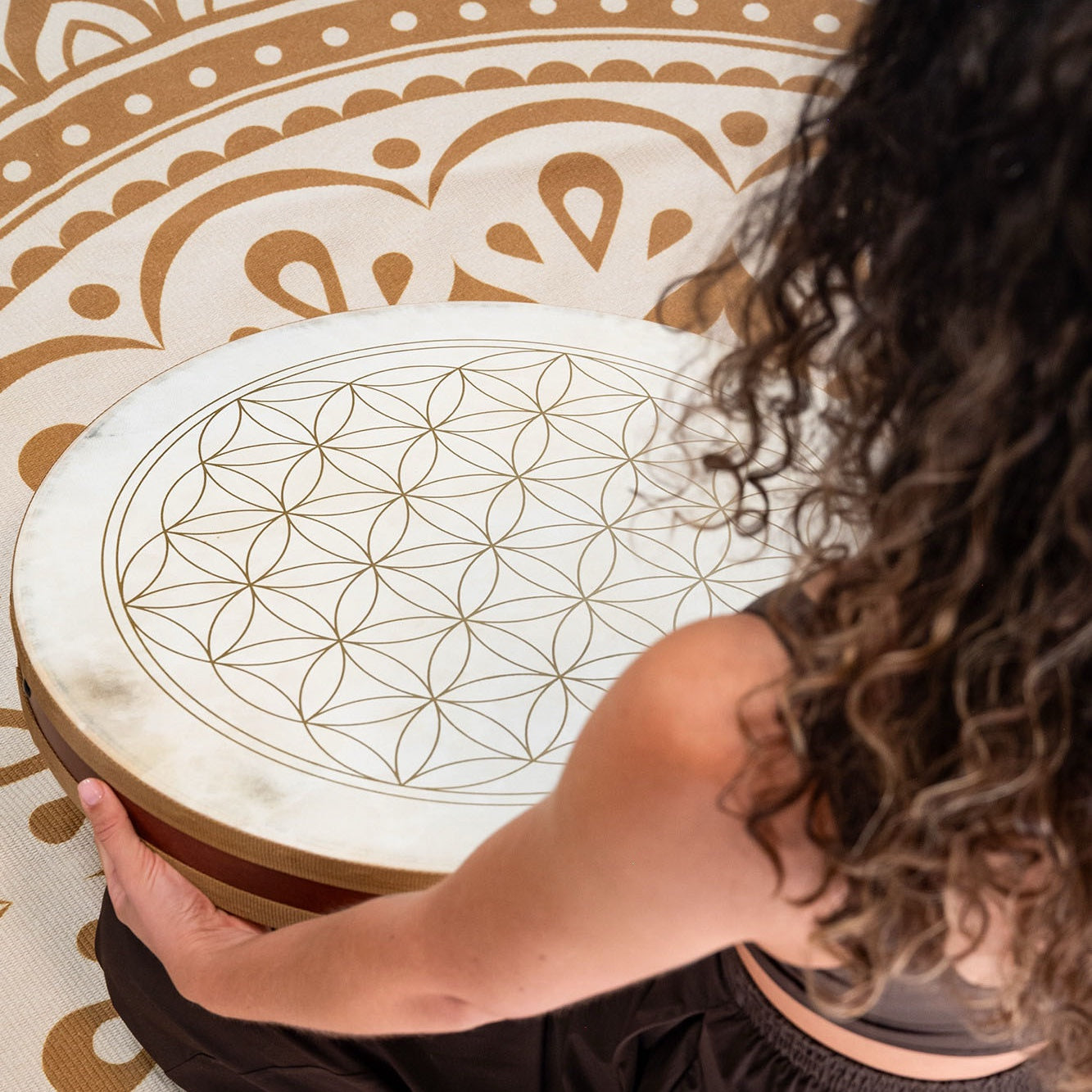 WD22FOL Flower Of Life Wave Drum 22"