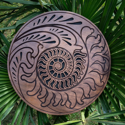 RDO15F Raindisk 15" Ocean Sound Fibbonaci Inspired Carv