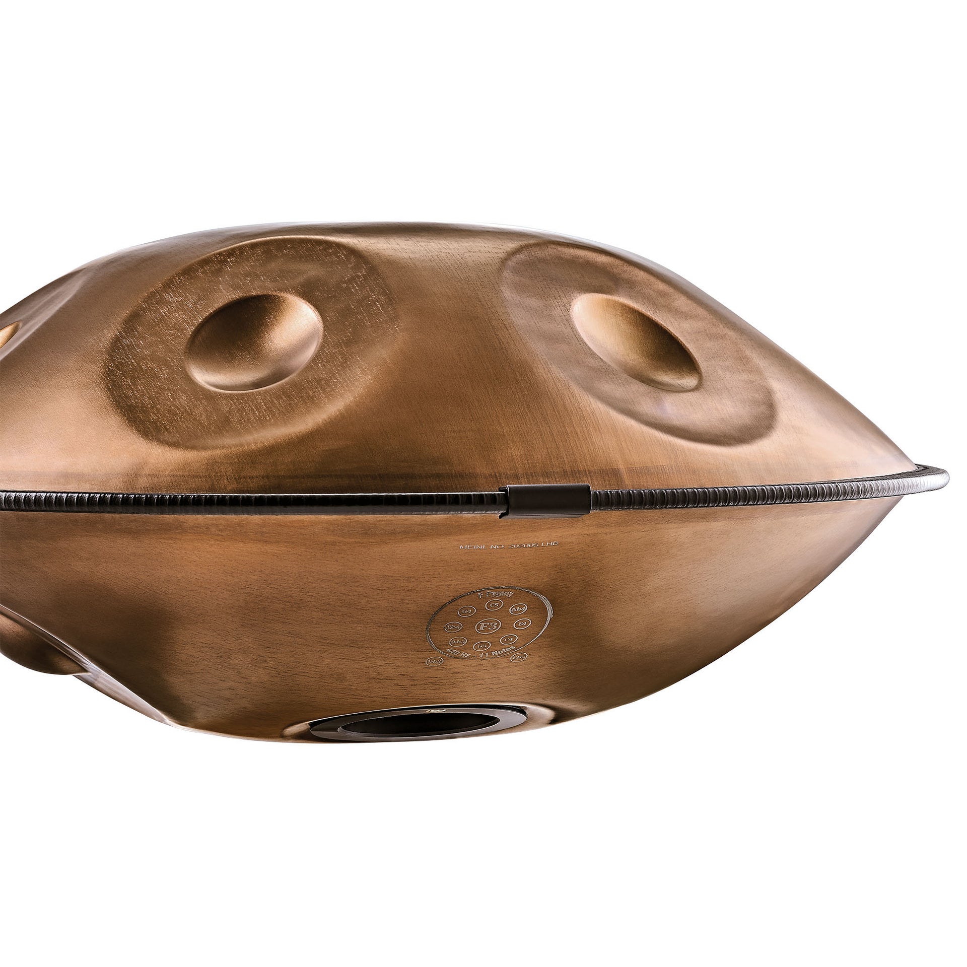 HPSTL110CU Sensory Handpan, Copper, F PYGME, 11 note