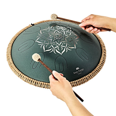 OSTD3DGE Octave Steel Tongue Drum F Major Dark Green