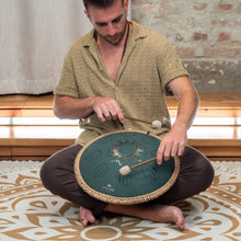 Ladda upp bild till gallerivisning, OSTD3DGE Octave Steel Tongue Drum F Major Dark Green
