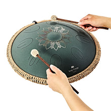 Ladda upp bild till gallerivisning, OSTD4DGE Octave Steel Tongue Drum F Major Dark Green
