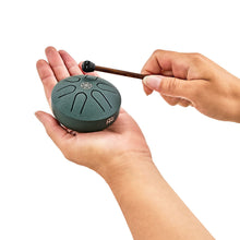 Ladda upp bild till gallerivisning, PSTD4DGGOL Pocket Steel Tongue Drum A Major Dark Green
