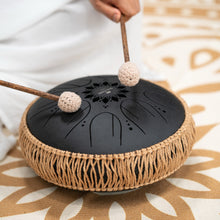 Ladda upp bild till gallerivisning, MOSTD1BK Medium Octave Steel Tongue Drum B Minor Svart
