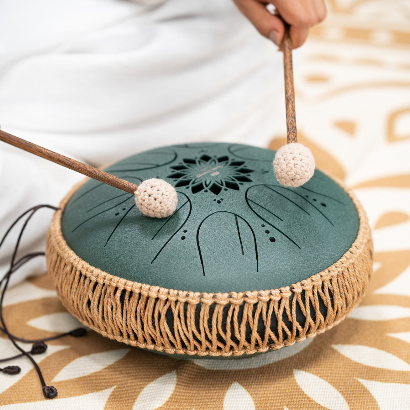 Meinl Sonic Energy - MOSTD4DG Medium Octav Steel Tongue Drum F# Minor Dark Green - Musik Utan Gränser 