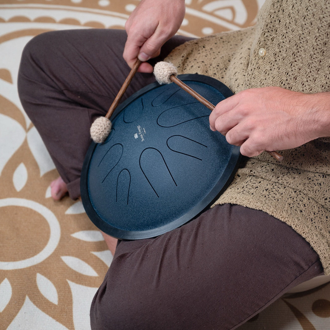 CSTD2NB Compact Steel Tongue Drum C Minor Navy Blue