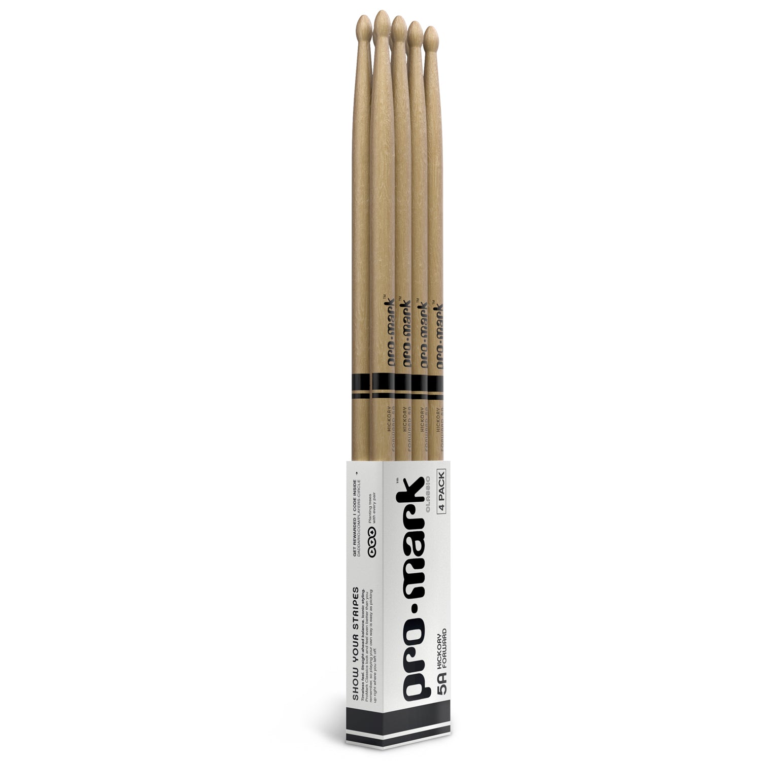 ProMark - TX5AW-4P Classic Forward, 5A, 4-pack, Oval tip - Musik Utan Gränser 