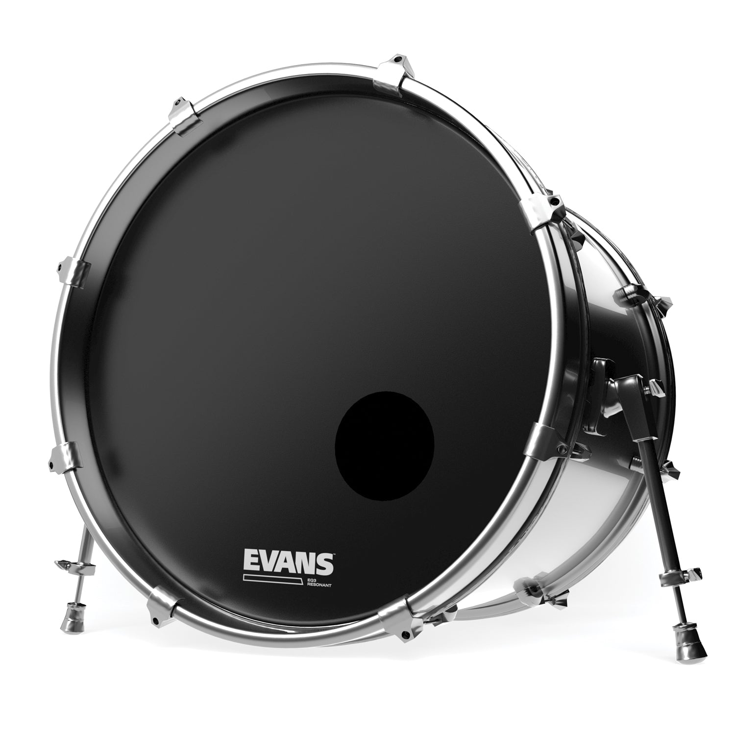 Evans - EQ3 Resonant Black Bastrumskinn 20" BD20RB - Musik Utan Gränser 