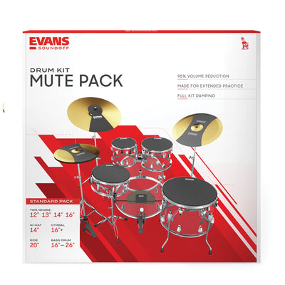Evans - SOSETSTD Dämpplatt-set Standard + CY/HH 12-13-16-14 - Musik Utan Gränser 