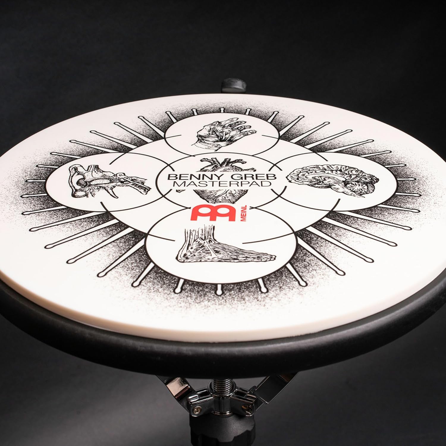 Meinl - MPP-12-BG 12" Masterpad Benny Greb - Musik Utan Gränser 