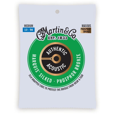 MA550S Authentic Acoustic Marquis Silked Guitar Strings 92/8 Phosphor Bronze - Medium