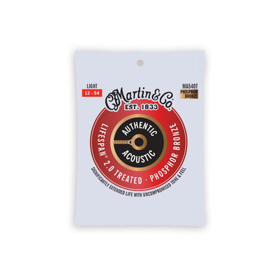 MA540T Acoustic Lifespan 2.0 Guitar Strings 92/8 Phosphor Bronze Light