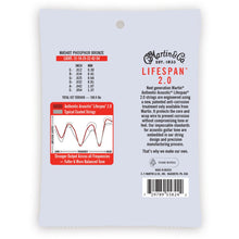 Load image into Gallery viewer, MA540T Acoustic Lifespan 2.0 Guitar Strings 92/8 Phosphor Bronze - Light
