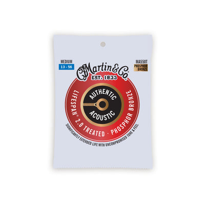 MA550T Acoustic Lifespan 2.0 Guitar Strings 92/8 Phosphor Bronze Medium