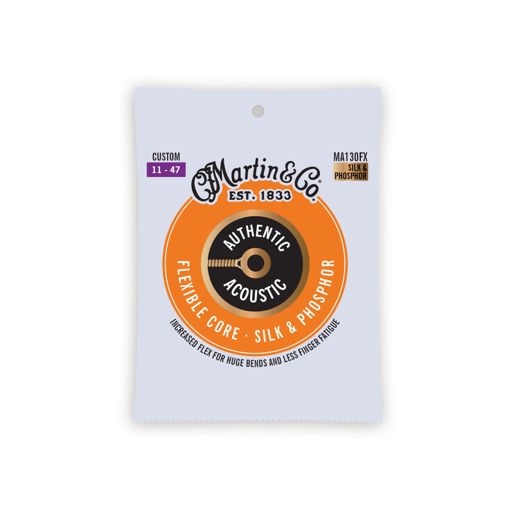 MA130FX Authentic Acoustic Flexible Core Guitar Strings Silk & Phosphor Custom