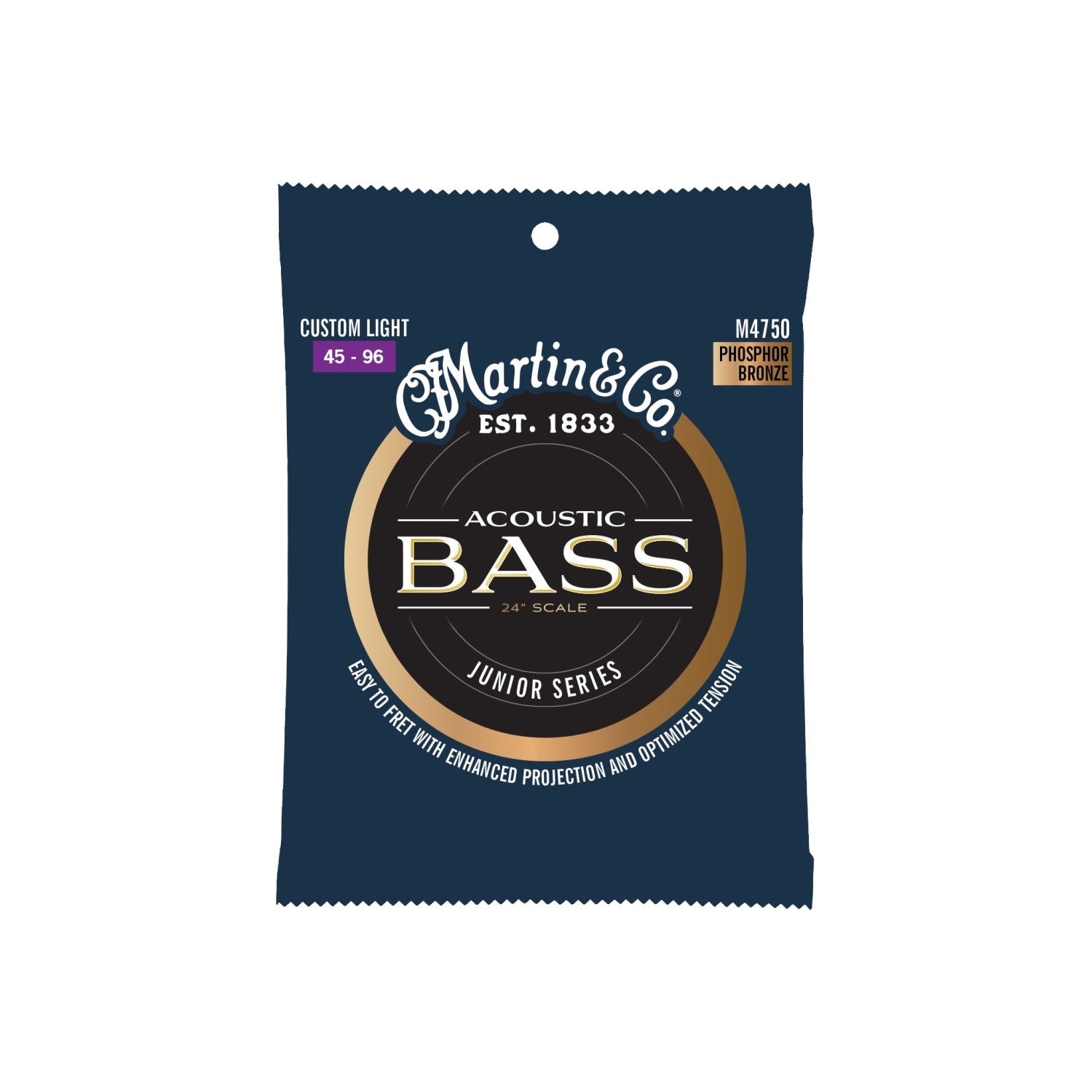 M4750 Short Scale Coated Acoustic Bass Strings