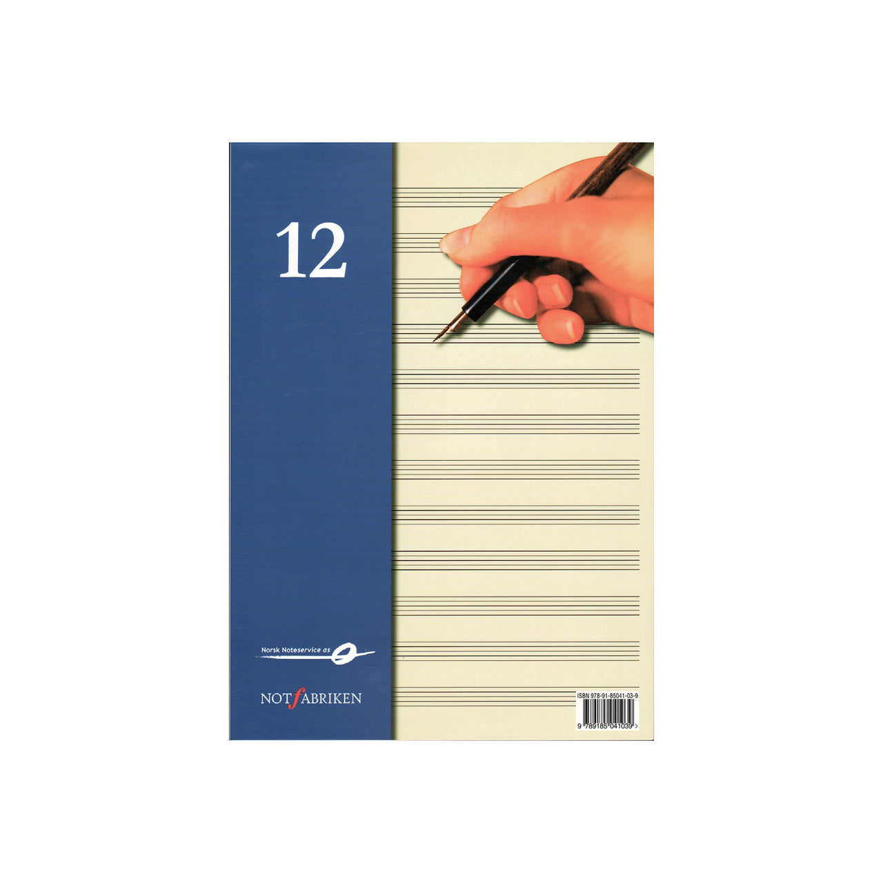 Notblock med 12 notsystem per sida