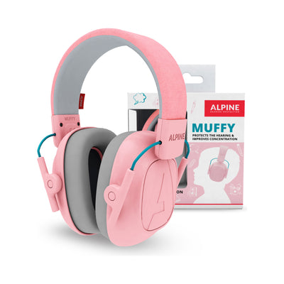 Alpine - Muffy Kids hörselskydd för barn rosa - Musik Utan Gränser 