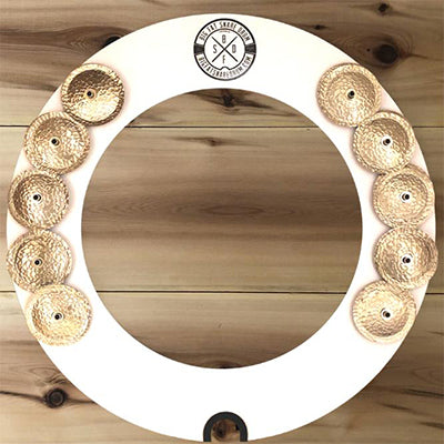 14" Halo Ring White Copper