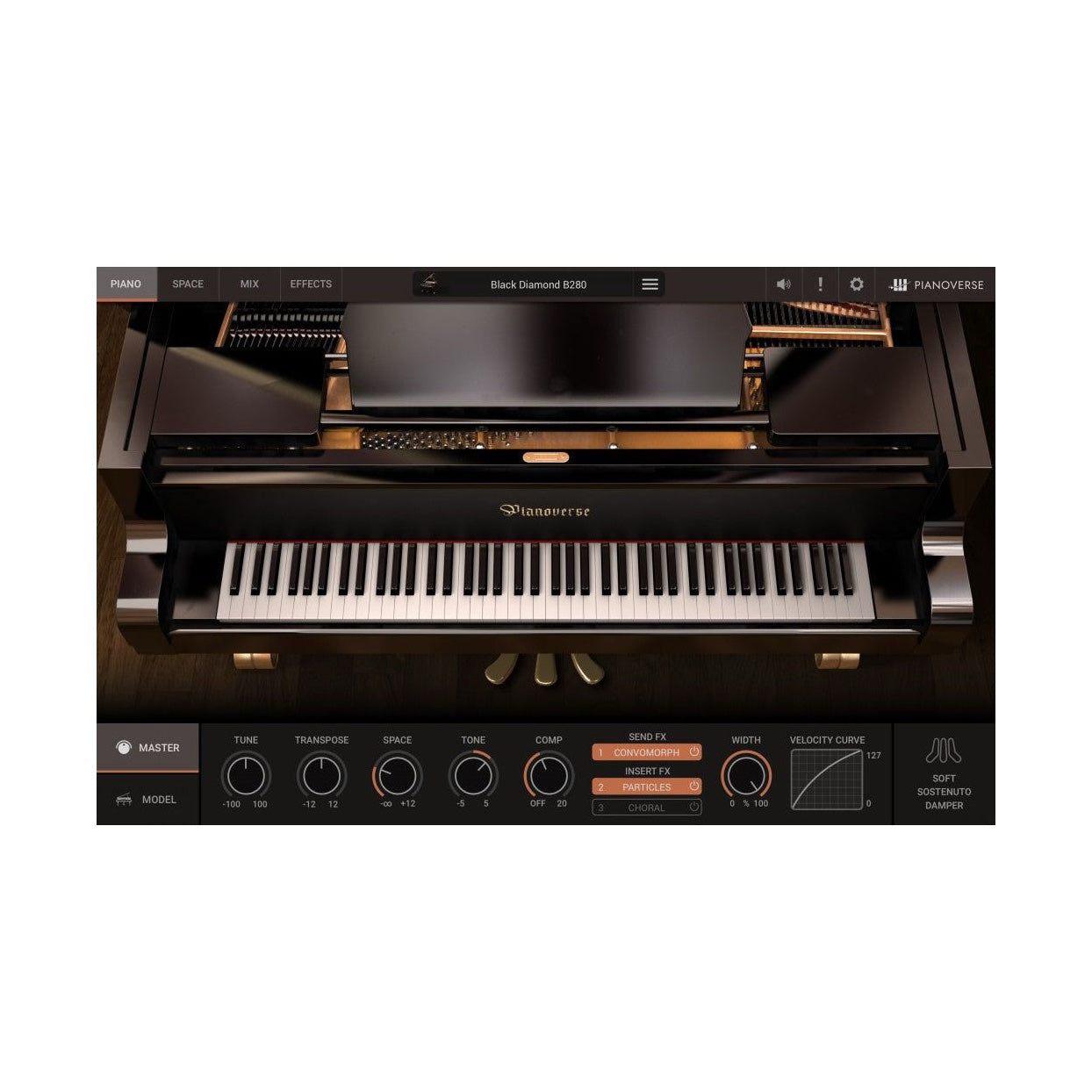 Pianoverse Black Diamond B280