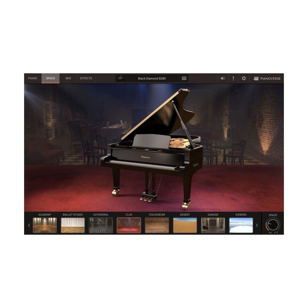 Pianoverse Black Diamond B280