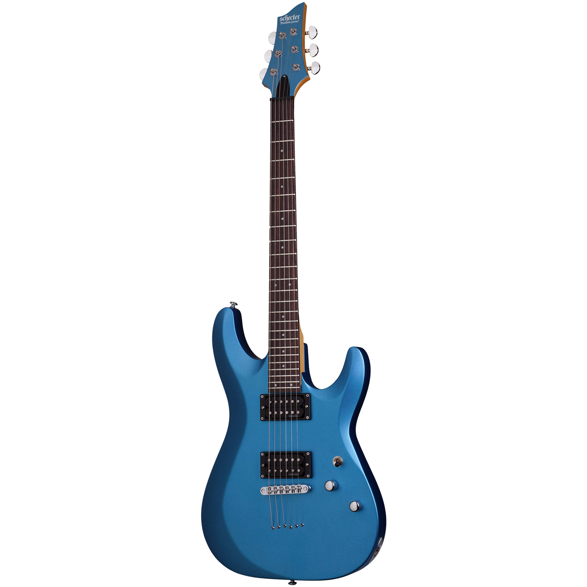 Schecter - C-6 Deluxe Satin Metallic Light Blue - Musik Utan Gränser 
