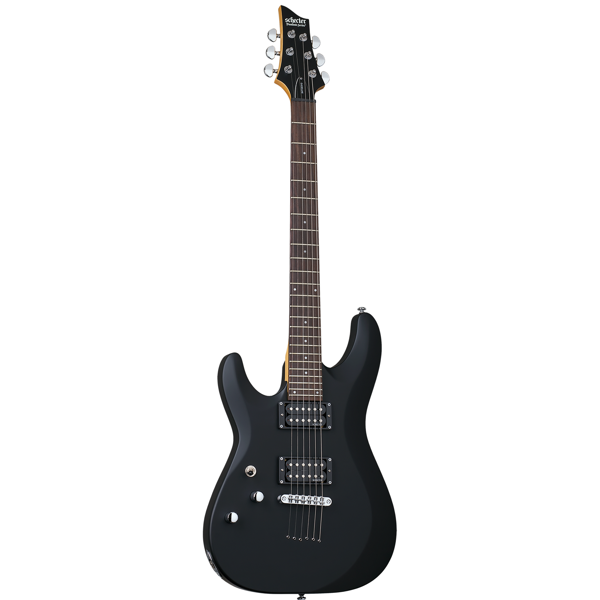 Schecter - C-6 Deluxe Satin Black Left - Musik Utan Gränser 