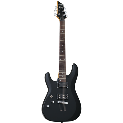 Schecter - C-6 Deluxe Satin Black Left - Musik Utan Gränser 