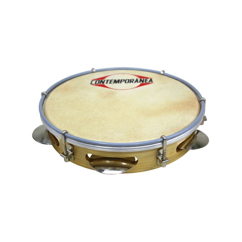 Pandeiro 10" Wood Natural Head