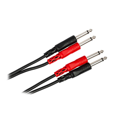 Hosa CPP-203 Stereokabel 2 x 6,3 mm TS - 2 x 6,3 mm TS 3 m – bild 2