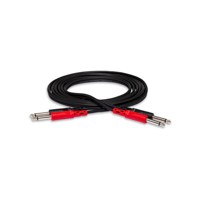 Hosa CPP-203 Stereokabel 2 x 6,3 mm TS - 2 x 6,3 mm TS 3 m