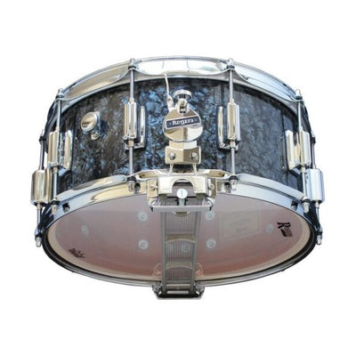 Rogers - DynaSonic 14×6.5 Wood Shell Snare | Beavertail Lug – Black Diamond Pearl - Musik Utan Gränser 