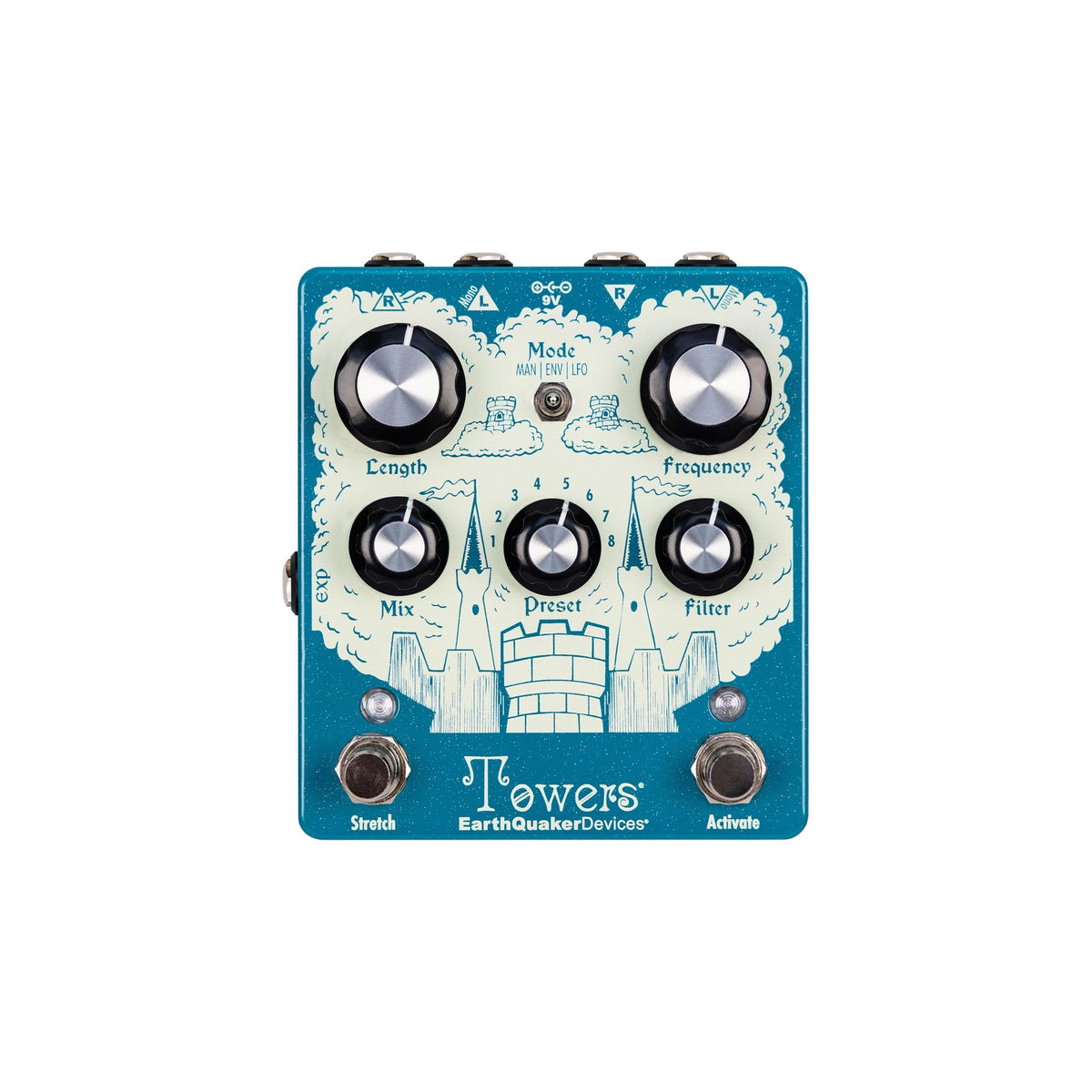 EarthQuaker Devices Towers Stereo Reverberant Filter
