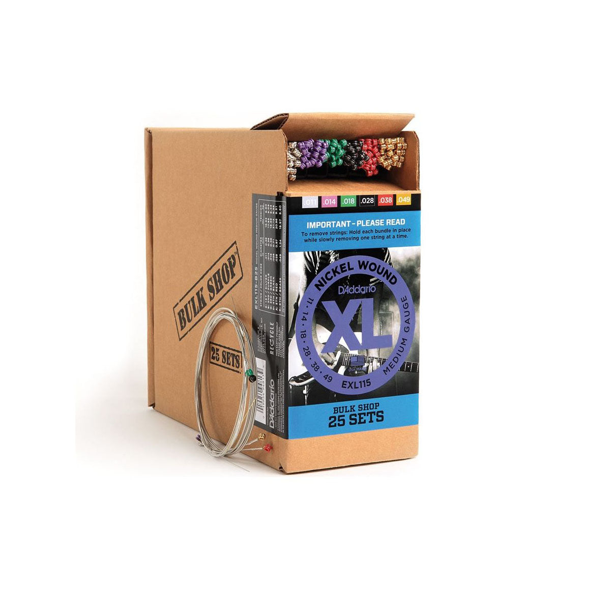 D'Addario - EXL115-B25 011 -049 Bulk 25-set - Musik Utan Gränser 