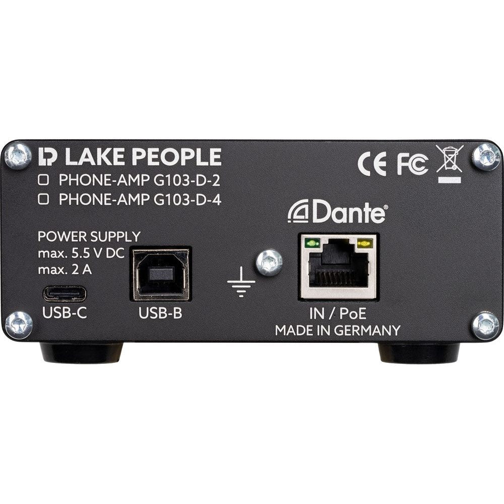 Lake People - G103-D4 Dante Headphone Amp - Musik Utan Gränser 