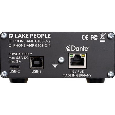Lake People - G103-D4 Dante Headphone Amp - Musik Utan Gränser 