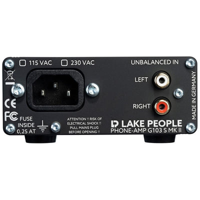 Lake People - G103-S-MK2 High-Power Headphone Amplification - Musik Utan Gränser 