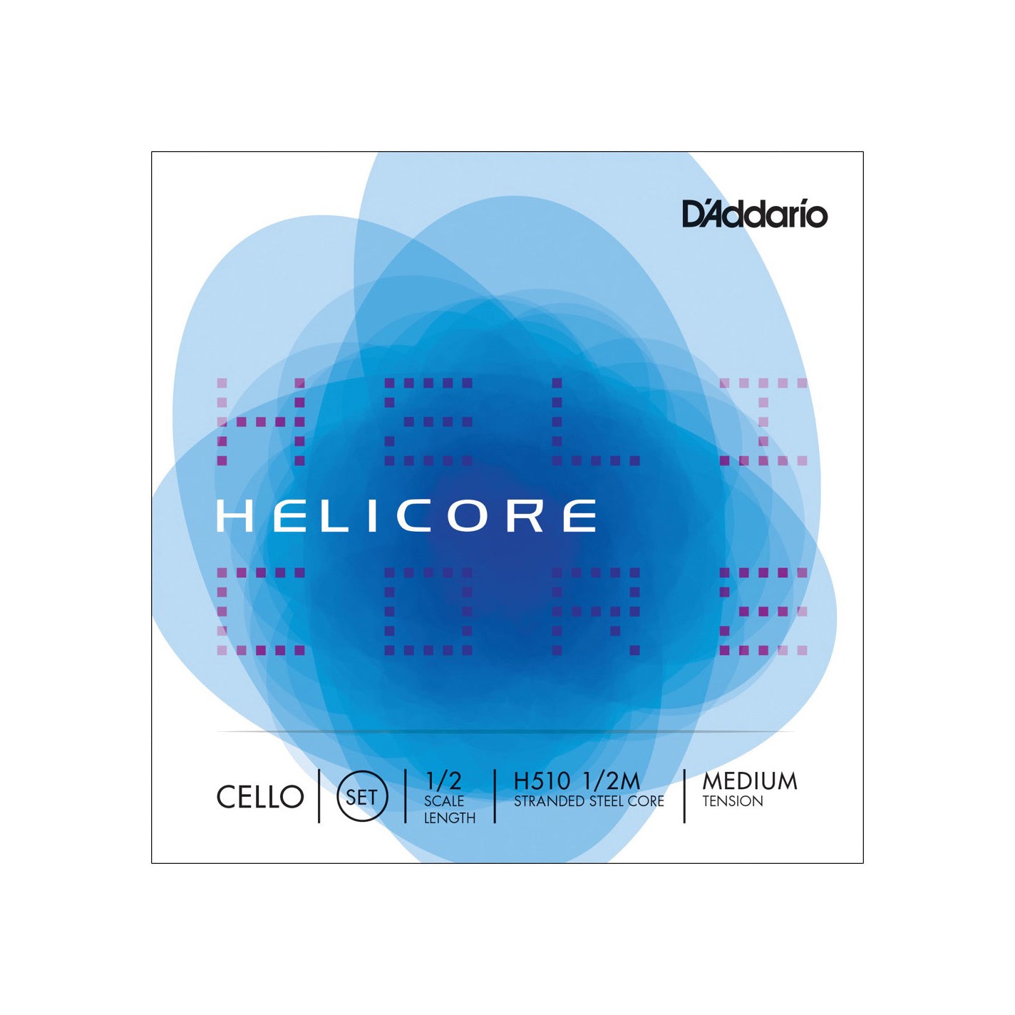 D'Addario - H510 1/2M Helicore cello set - Musik Utan Gränser 