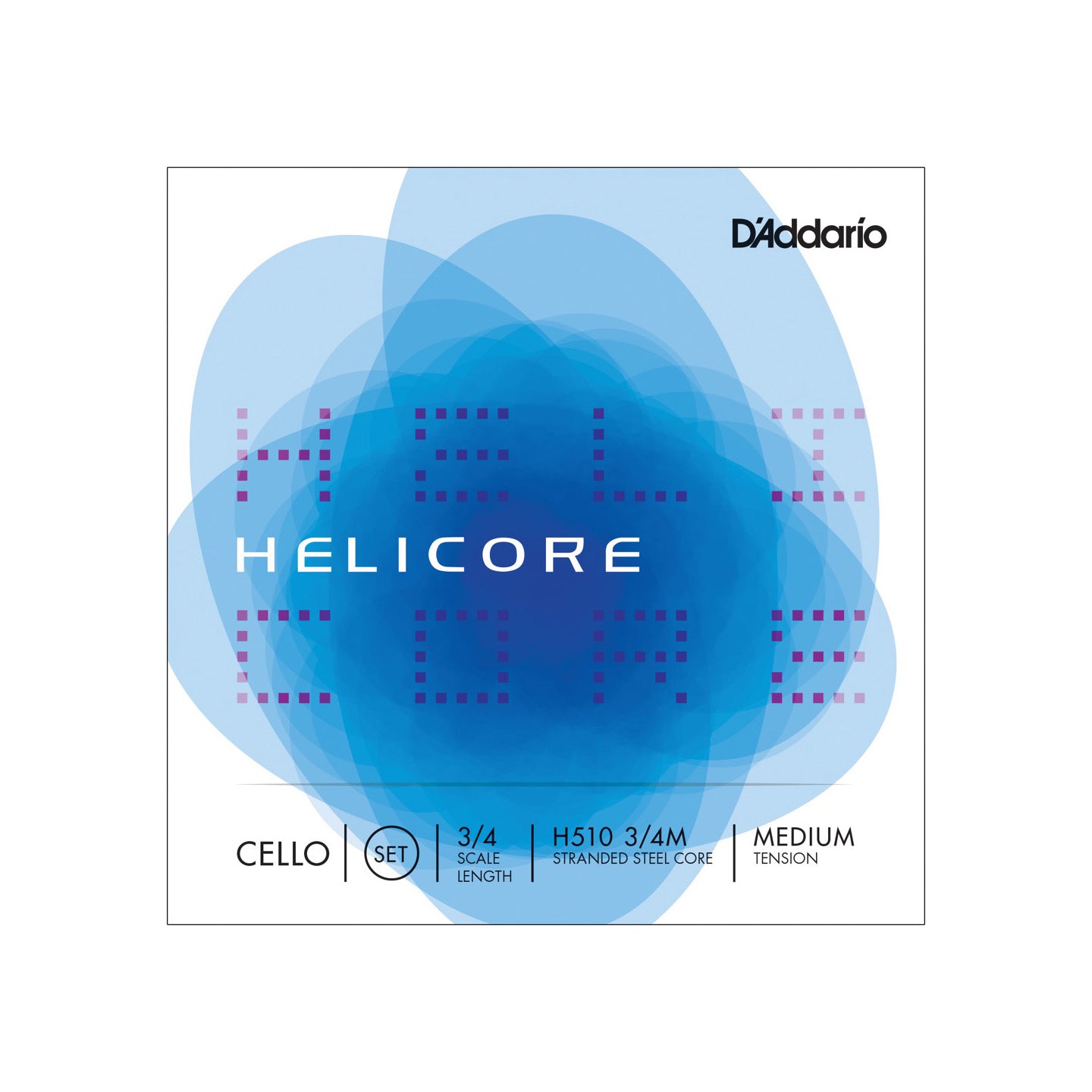 D'Addario - H510 3/4M Helicore cello set - Musik Utan Gränser 